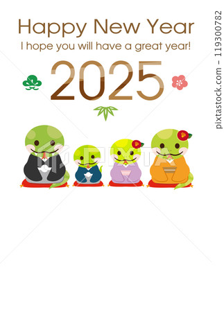 2025 Year of the Snake New Year's card material 2025 Year of the Snake New Year's card material 119300782