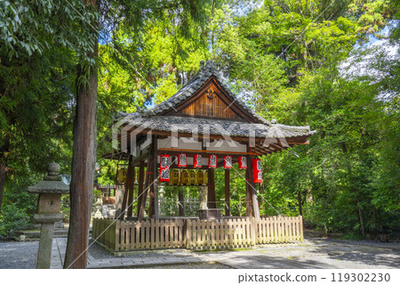 The worship hall of Kijimaza Amaterasu Mitama Shrine (Uzumasa, Ukyo Ward, Kyoto City) The worship hall of Kijimaza Amaterasu Mitama Shrine (Uzumasa, Ukyo Ward, Kyoto City) 119302230