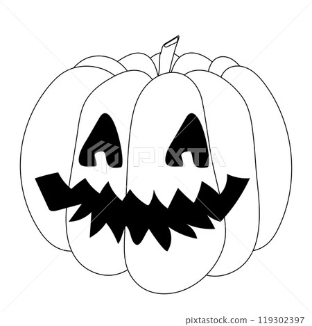 Jack-O-Lantern Halloween Coloring Page 119302397