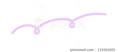 手繪捲邊流行紫色裝飾線條 - 簡單可愛的裝飾零件/材料 手繪捲邊流行紫色裝飾線條 - 簡單可愛的裝飾零件/材料 119302605