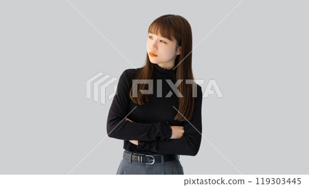 A young woman/businesswoman thinking 119303445