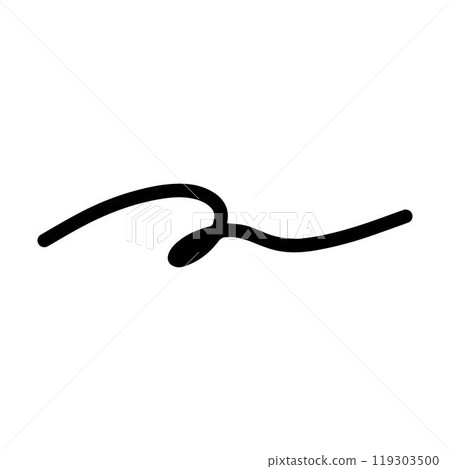 Hand drawn curly swish icon vector illustration, paint brush design element of swash, swoosh underline swirl squiggle stroke illustration Hand drawn curly swish icon vector illustration, paint brush design element of swash, swoosh underline swirl squiggle stroke illustration 119303500