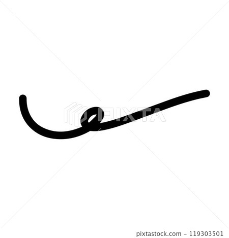Hand drawn curly swish icon vector illustration, paint brush design element of swash, swoosh underline swirl squiggle stroke illustration Hand drawn curly swish icon vector illustration, paint brush design element of swash, swoosh underline swirl squiggle stroke illustration 119303501