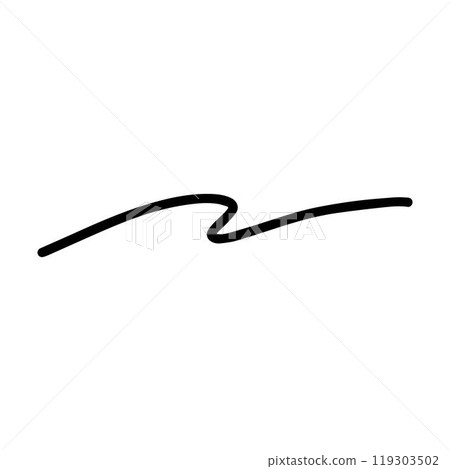 Hand drawn curly swish icon vector illustration, paint brush design element of swash, swoosh underline swirl squiggle stroke illustration Hand drawn curly swish icon vector illustration, paint brush design element of swash, swoosh underline swirl squiggle stroke illustration 119303502