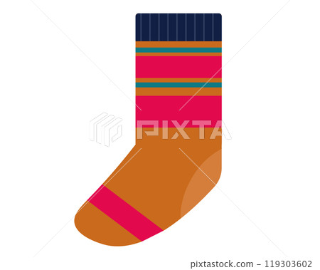 Winter socks. Vector illustration Winter socks. Vector illustration 119303602
