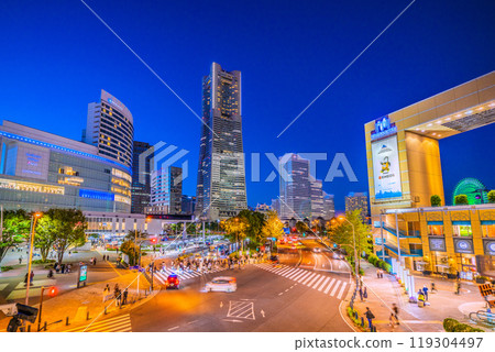 日本橫濱城市景觀,十月。櫻木町站、YOKOHAMA AIR CABIN 櫻木町站、港未來... 日本橫濱城市景觀,十月。櫻木町站、YOKOHAMA AIR CABIN 櫻木町站、港未來... 119304497