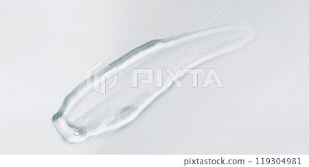Transparent gel on a white background. Transparent gel on a white background. 119304981