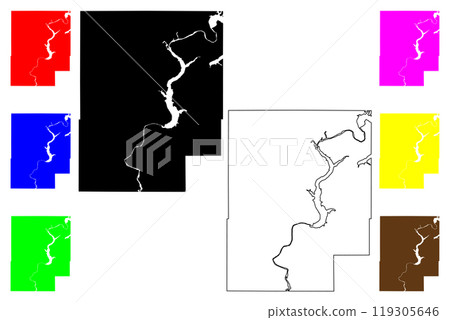 Mayes County, Oklahoma State (U.S. county, United States of America, USA, U.S., US) map vector illustration, scribble sketch Mayes map Mayes County, Oklahoma State (U.S. county, United States of America, USA, U.S., US) map vector illustration, scribble sketch Mayes map 119305646