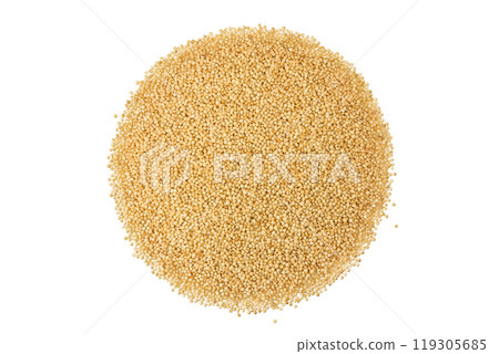 Amaranth grain seeds isolated on white background. Top view. Flat lay 119305685