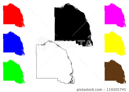 Columbia County, Oregon State (U.S. county, United States of America, USA, U.S., US) map vector illustration, scribble sketch Columbia map Columbia County, Oregon State (U.S. county, United States of America, USA, U.S., US) map vector illustration, scribble sketch Columbia map 119305745