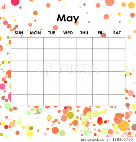 May. Calendar planner. Corporate week. Template layout, 12 months yearly, white background. Simple design for business brochure, flyer, print media, advertisement. Week starts from Monday May. Calendar planner. Corporate week. Template layout, 12 months yearly, white background. Simple design for business brochure, flyer, print media, advertisement. Week starts from Monday 119305750
