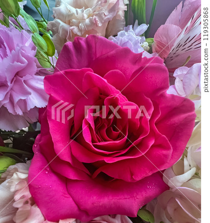 Bouquet of different beautiful flowers Bouquet of different beautiful flowers 119305868