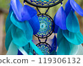 Handmade dream catcher with feathers threads and beads rope hanging 119306132