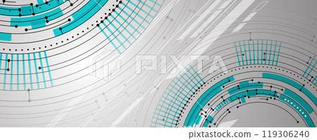 Abstract business technology background. Circuit board 119306240