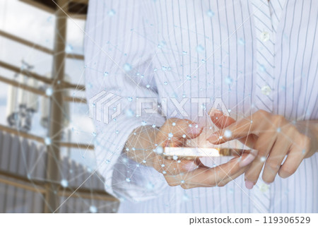 Interactive touch network. 119306529