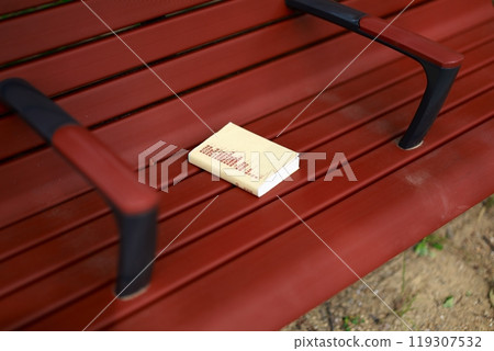 長椅上留下一本書 長椅上留下一本書 119307532