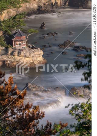 Morning at Goura Beach, Kitaibaraki City, Ibaraki Prefecture 119308290