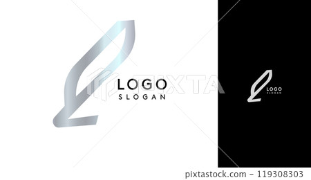 Shiny chromatic letter Q, metallic monogram with shiny chrome iridescent gradient for streetwear fashion, music label, skate brand, urban art, graffiti-inspired products, modern tech company 119308303