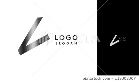 Shiny chromatic letter L, metallic monogram with shiny chrome iridescent gradient for streetwear fashion, music label, skate brand, urban art, graffiti-inspired products, modern tech company Shiny chromatic letter L, metallic monogram with shiny chrome iridescent gradient for streetwear fashion, music label, skate brand, urban art, graffiti-inspired products, modern tech company 119308307