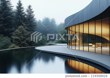Modern Architectural Masterpiece by Nature 119308428