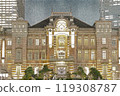 Tokyo Station Night view Tokyo Station Night view 119308787