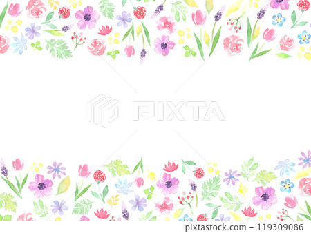 天然花框畫水彩 天然花框畫水彩 119309086
