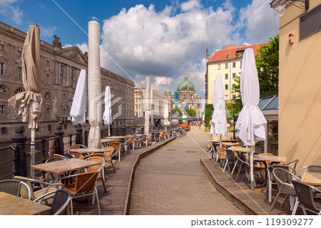 Nikolaiviertel in Mitte on the East Bank of the Spree, Berlin, Germany 119309277