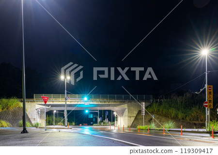 夜晚的清竹南交流道 119309417