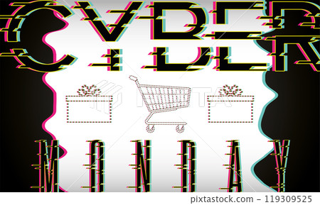Cyber Monday poster discount Vector Cyber Monday poster discount Vector 119309525