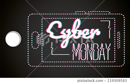 Cyber Monday poster discount Vector Cyber Monday poster discount Vector 119309583
