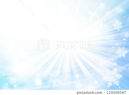 Snow pattern blue light sparkle 119309597