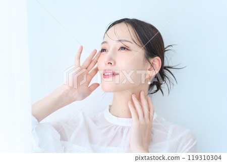 白色 圖片 女人 119310304