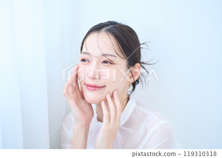 白色 圖片 女人 119310318