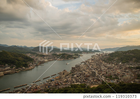 Onomichi Channel, dusk, twilight, streetscape, scenery 119310373