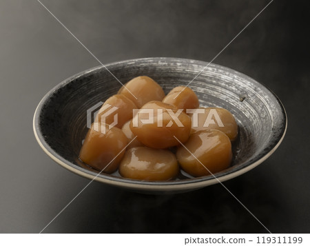 Konnyaku miso dengaku Steamed konnyaku miso oden with miso 119311199