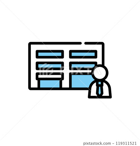 Building and company employees, cram school 119311521