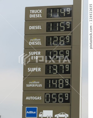 European gas stations 119311635