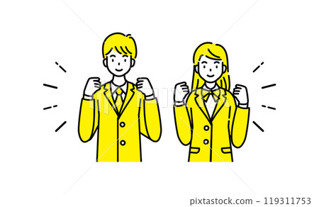 High school student motivation fist pump exam 119311753