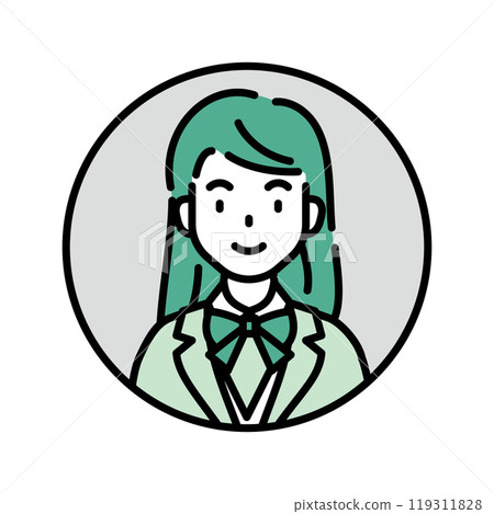 High school student face 119311828