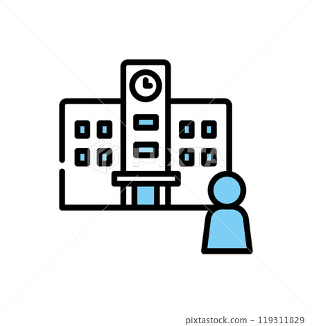 School people icon 119311829