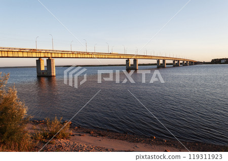 Bridge across the Northern Dvina River in Arkhangelsk 119311923