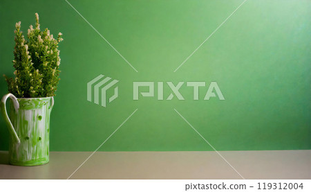 柔和的綠色背景 119312004