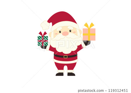 聖誕老人帶著禮物的插圖 聖誕老人帶著禮物的插圖 119312451