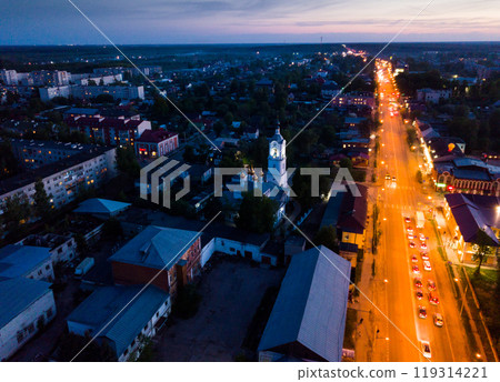 Pokrov with Cathedral and M7 highway 119314221