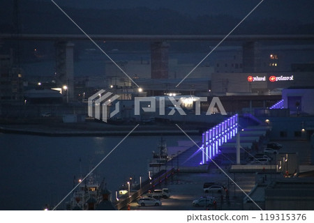 Night view of Kesennuma Bay Night view of Kesennuma Bay 119315376