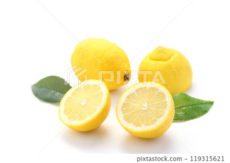 Fresh lemons (white background) Fresh lemons (white background) 119315621