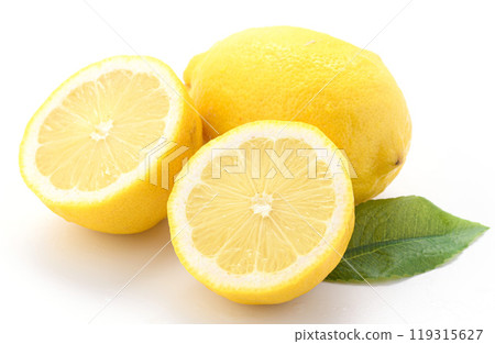 Fresh lemons (white background) Fresh lemons (white background) 119315627