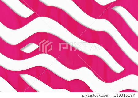 Abstract shiny bright Green and white waves banner design background 119316187