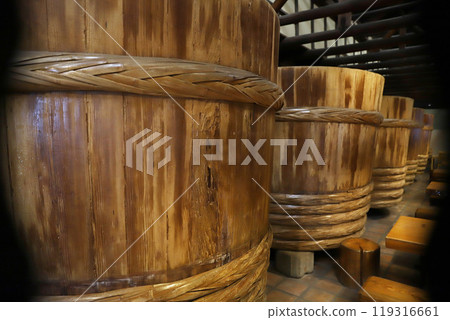 Sake Brewery Sake Barrel 119316661