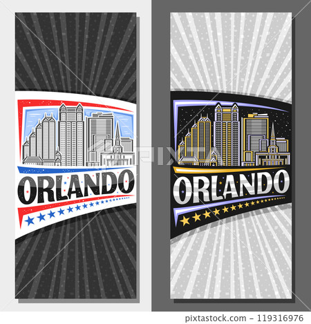 Vector vertical layouts for Orlando Vector vertical layouts for Orlando 119316976